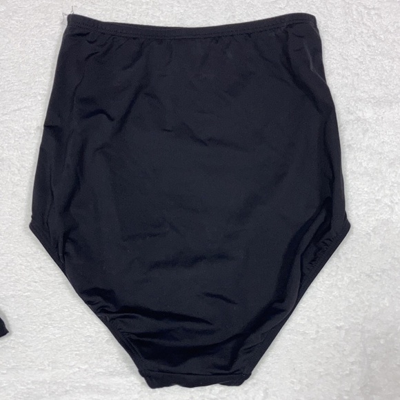 Lands end 6d underwire tankini with high waisted bottom black white - Picture 4 of 9